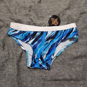 Maris Equi Swim Brief - Ribbons of Blue